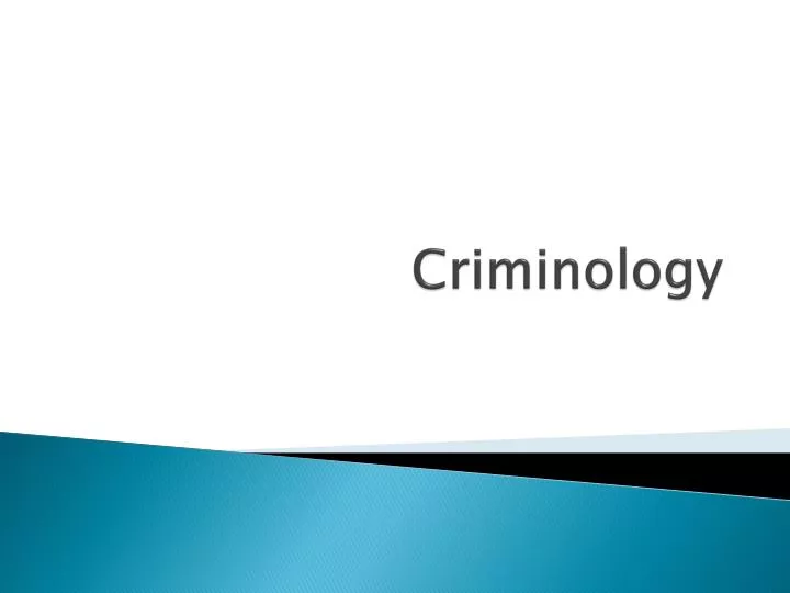 criminology