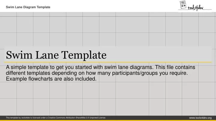 swim lane template