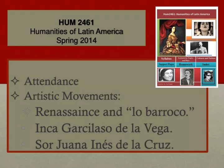 hum 2461 humanities of latin america spring 2014