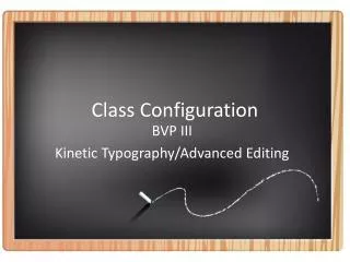 Class Configuration