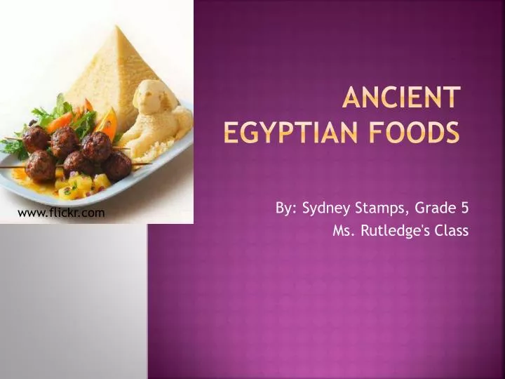 ancient egyptian foods