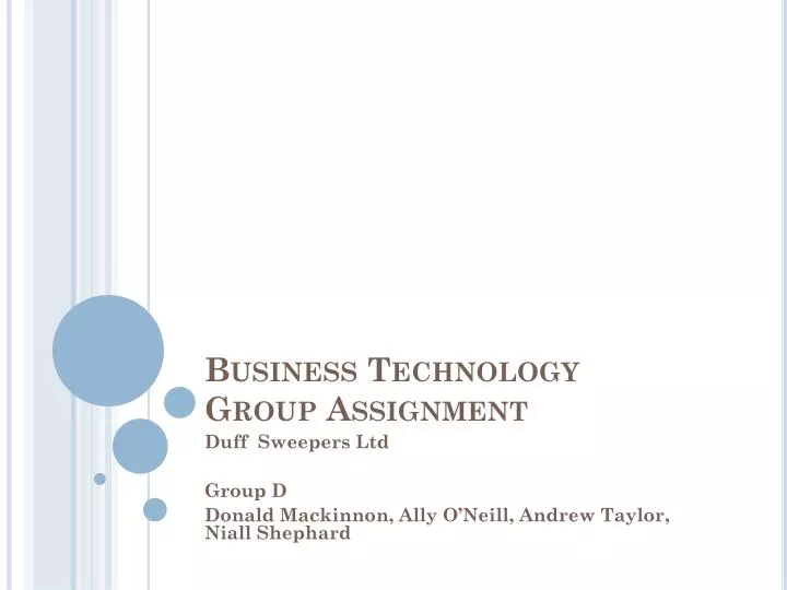 business technology group assignment