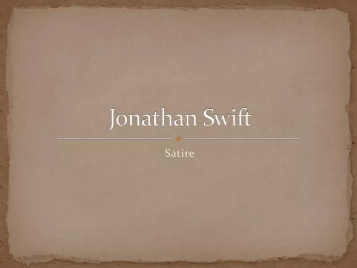 jonathan swift