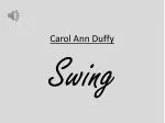 Carol Ann Duffy - slide 1