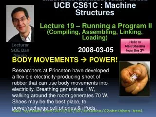 Body movements ? power!