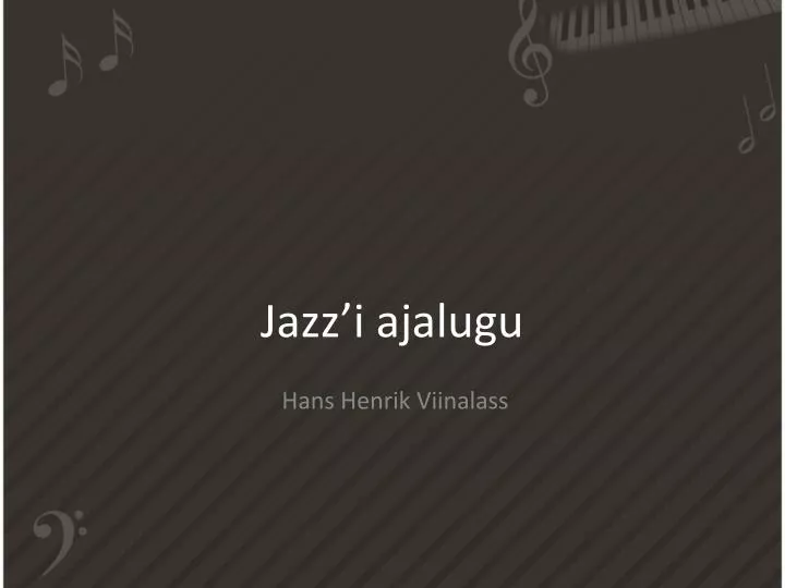 jazz i ajalugu