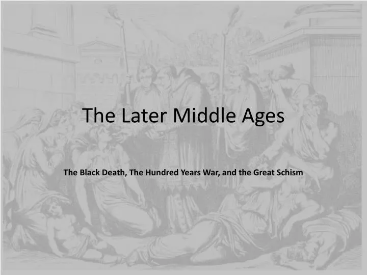 the later middle ages