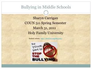 Bullying in Middle Schools