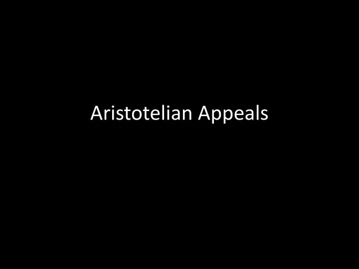 aristotelian appeals