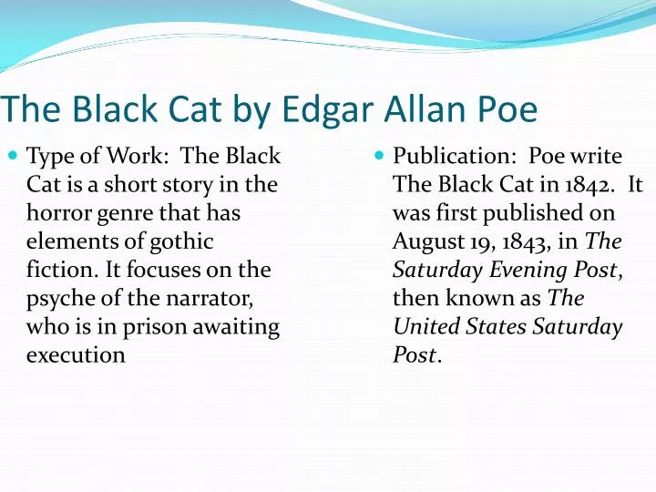 the black cat by edgar allan poe