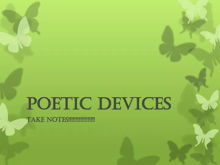 poetic devices