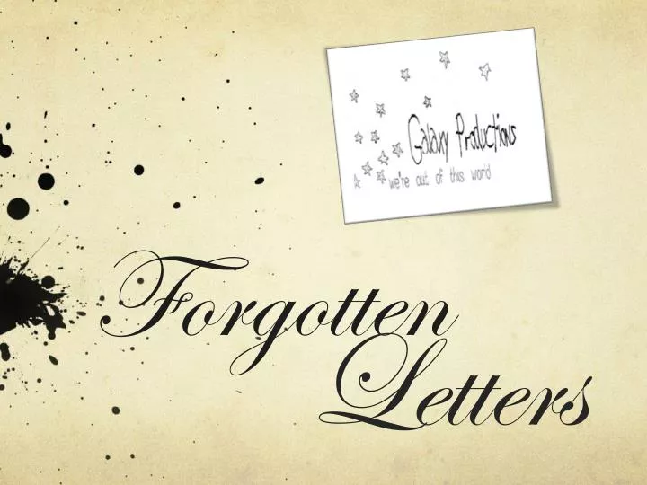 forgotten letters