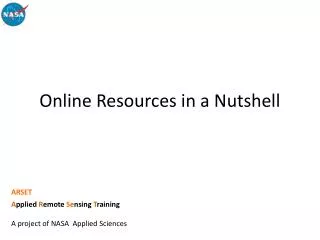 Online Resources in a Nutshell