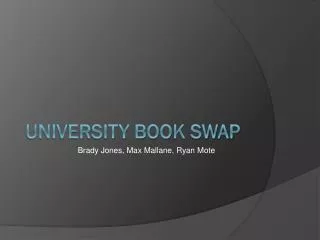 University Book Swap