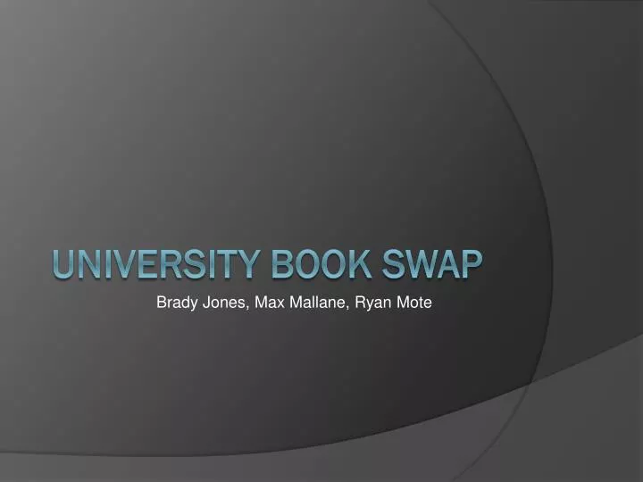 university book swap