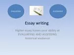 Essay writing - slide 1
