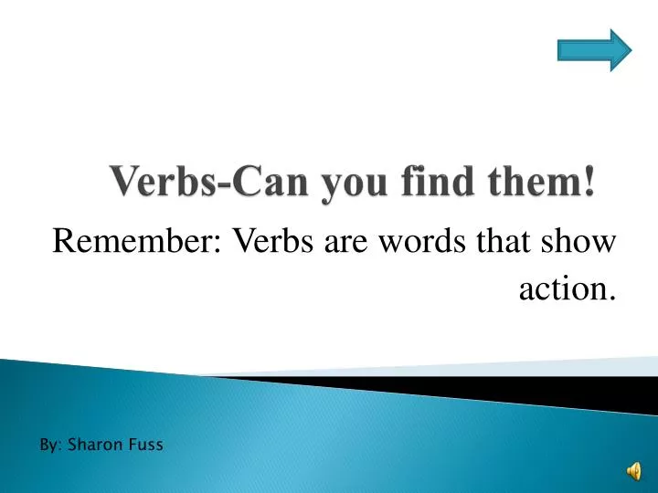verbs can you find them