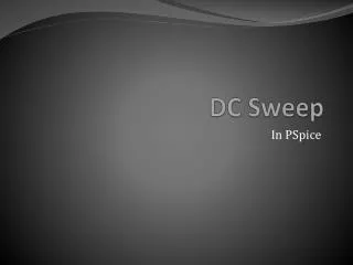 DC Sweep