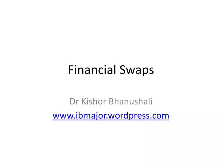financial swaps