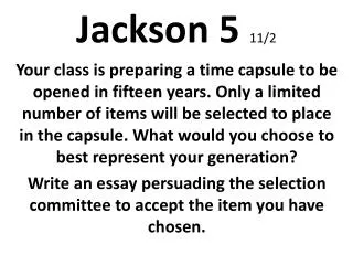 Jackson 5 11/2