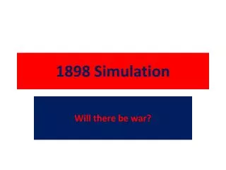 1898 Simulation