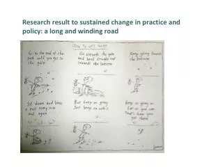 Research result to sustained change in practice and policy: a long and winding road