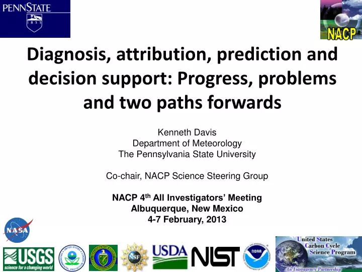 diagnosis attribution prediction and decision s upport progress problems and two paths forwards