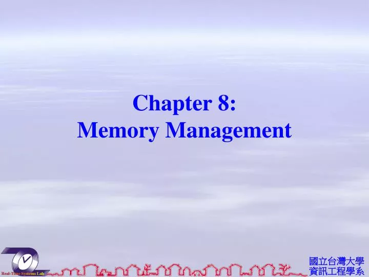chapter 8 memory management