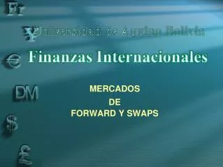 mercados de forward y swaps