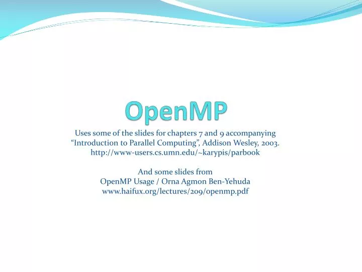 openmp