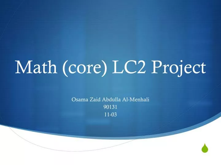 math core lc2 project