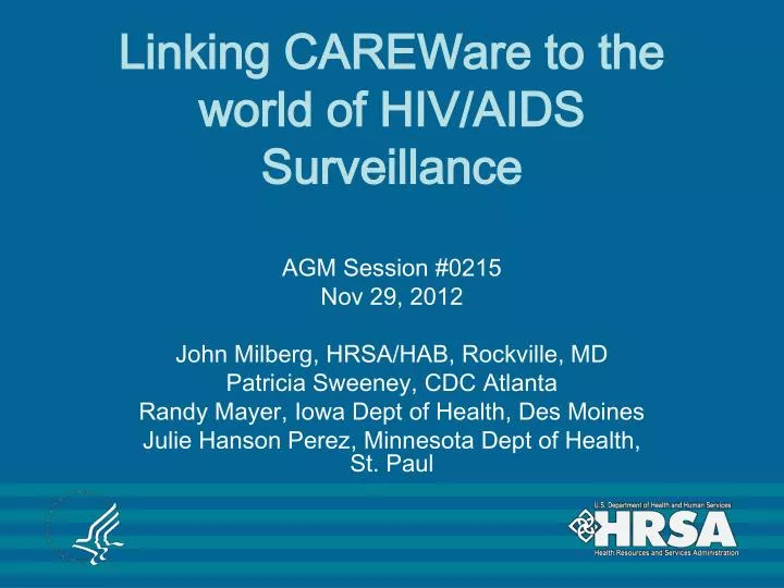 linking careware to the world of hiv aids surveillance
