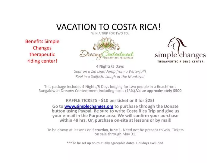 vacation to costa rica