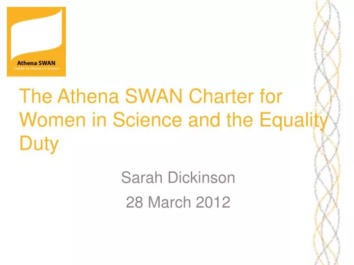 the athena swan charter for women in science and the equality duty