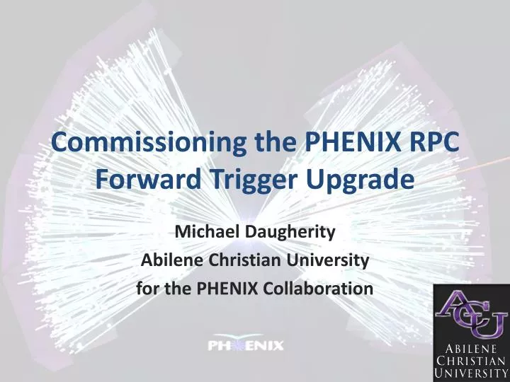 commissioning the phenix rpc forward trigger upgrade