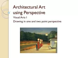 Architectural Art using Perspective