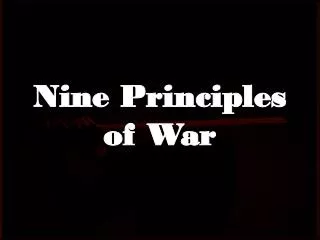 Nine Principles of War