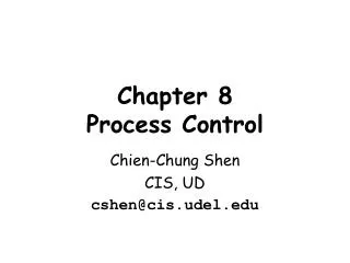 Chapter 8 Process Control