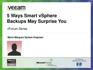 5 Ways Smart vSphere Backups May Surprise You