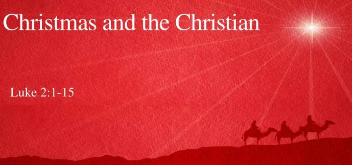 christmas and the christian