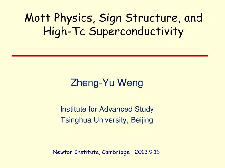 zheng yu weng institute for advanced study tsinghua university beijing