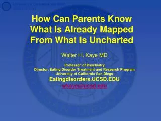 How Can Parents Know What Is Already Mapped From What Is Uncharted