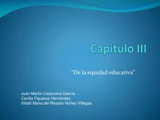 capitulo iii