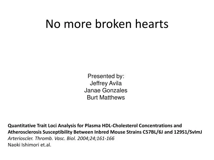 no more broken hearts