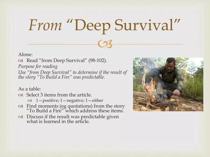 from deep survival