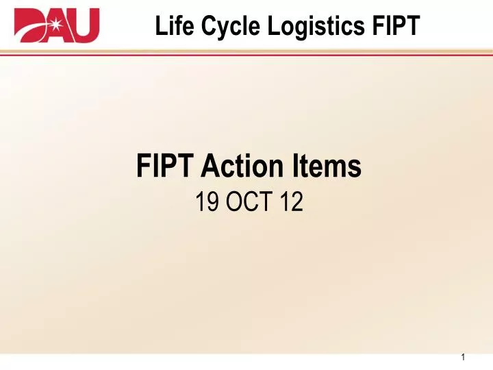 life cycle logistics fipt
