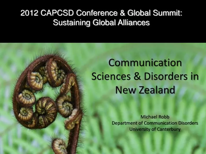 2012 capcsd conference global summit sustaining global alliances