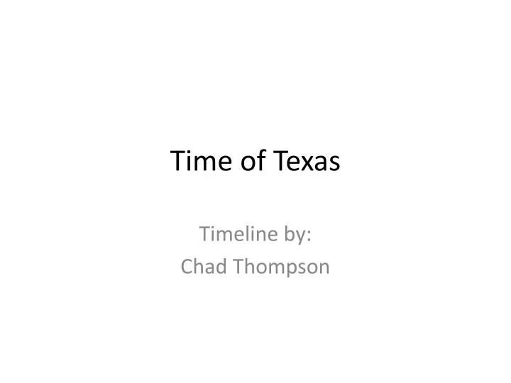 time of t exas