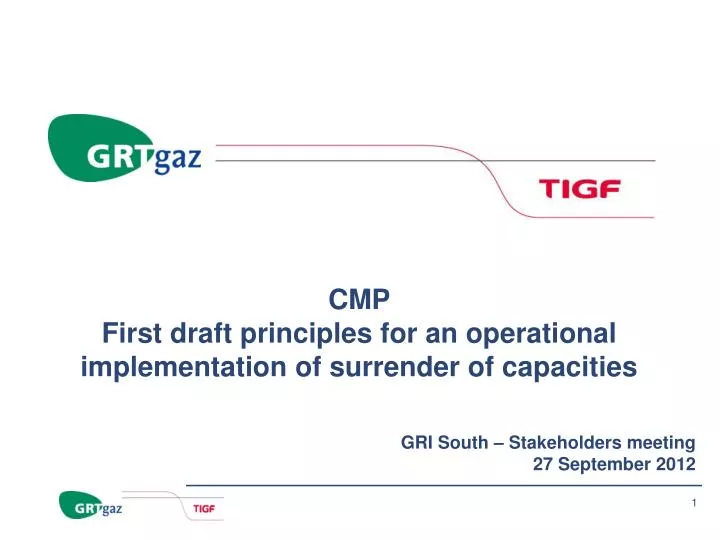 cmp first draft principles for an operational implementation of surrender of capacities