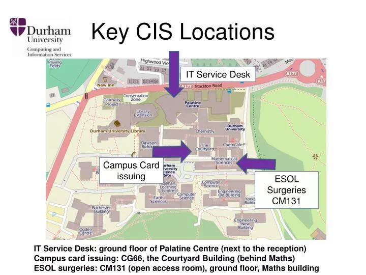 key cis locations